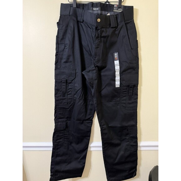 511 Tactical Mens EMS Cargo Pants Black Teflon Utility Size 36X34 Regular NEW - Picture 2 of 10